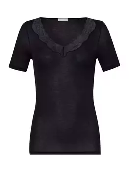 Топ Hanro T Shirt Lace Delight, черный