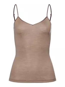 Топ Hanro Top Woolen Silk, коричневый