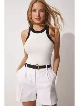 Топ Happiness Istanbul, белый/черный