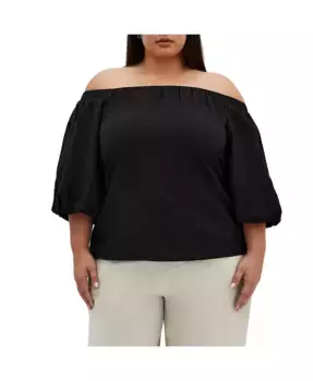 Топ Haven Plus Size CITY CHIC, черный