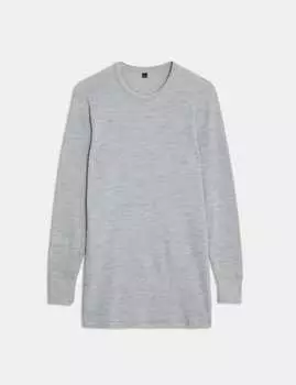 Топ Heatgen Maximum Thermal с длинными рукавами Marks & Spencer, серый мергель