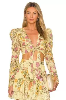 Топ HEMANT AND NANDITA Crop, желтый