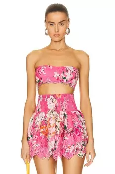 Топ Hemant And Nandita Tula Bandeau, цвет Carnation Pink