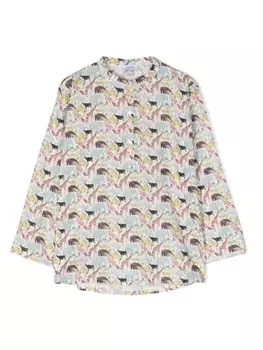 Топ-хенли с анималистичным принтом Siola, белый