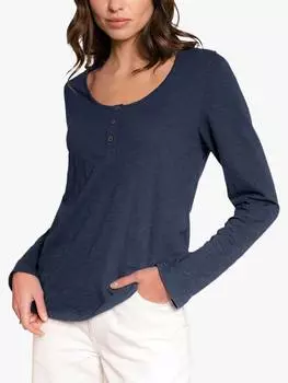 Топ хенли с глубоким вырезом и складками Celtic & Co., цвет Fennel