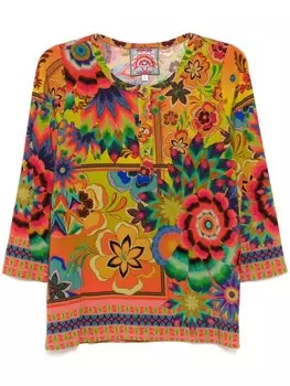 Топ хенли The Janie Johnny Was, оранжевый