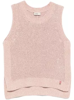 Топ Herno, украшенный пайетками, розовый