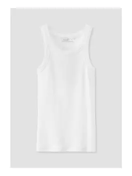Топ Hessnatur Rib Slim aus Bio Baumwolle, цвет naturweiss
