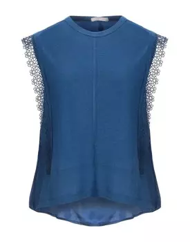 Топ High, синий