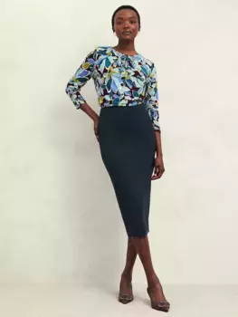 Топ Hobbs Julia Graphic Print, цвет malbec/multi