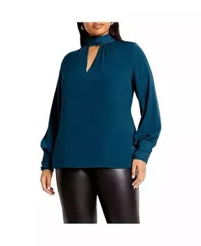 Топ-хомутик Miranda размера плюс CITY CHIC, синий