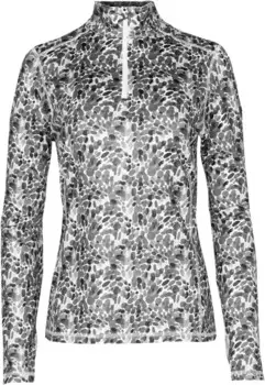 Топ Hot Chillys Micro-Elite Chamois Printed Zip-T, цвет Seaglass