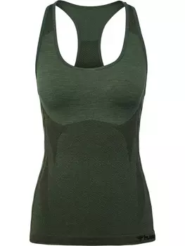 Топ Hummel Oberteil Hmlclea Seamless, цвет CLIMBING IVY/BEETLE MELANGE