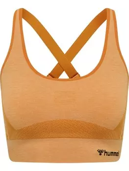 Топ Hummel Sports Hmlclea Yoga Damen, цвет blazing orange/carrot curl melange