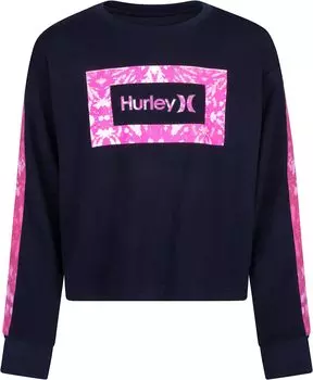 Топ Hurley French Terry Crew Neck Top, черный