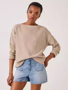 Топ HUSH Faye Textured Waffle, цвет seneca/rock