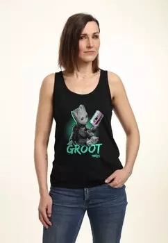 Топ I AM GROOT NEON BABY GROOT Henry Tiger, черный
