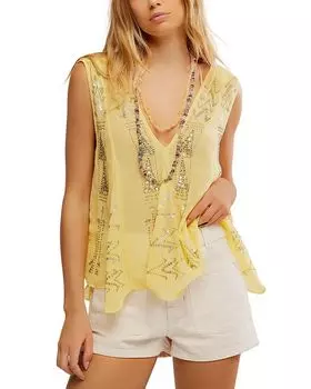 Топ Ibiza Night Free People, желтый