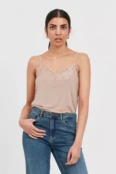 Топ ICHI Spitzen, розовый