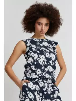 Топ ICHI, темно-синий