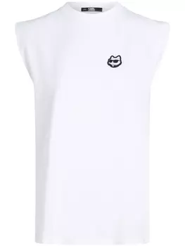 Топ Ikonik 2.0 из органического хлопка Karl Lagerfeld, белый
