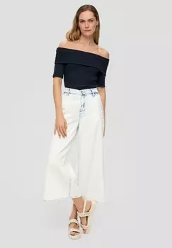 Топ IM SLIM FIT MIT CARMEN-AUSSCHNITT s.Oliver, черный