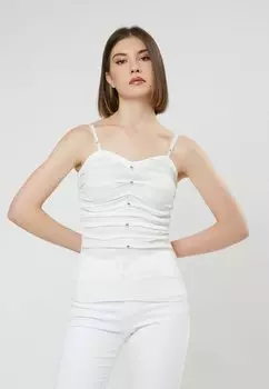 Топ INFLUENCER, цвет white