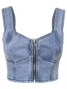 Топ Influencer, синий деним