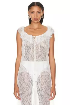 Топ Interior The Panos Camisole, белый