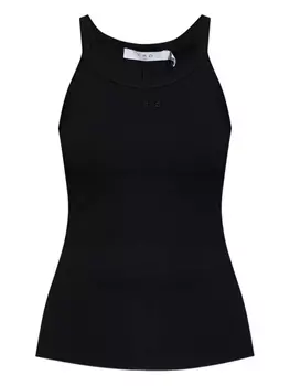 Топ IRO с ребристым верхом и спиной-борцовкой, черный