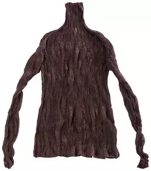 Топ Issey Miyake Chiffon Twist 1 Top 'Nasu Brown', коричневый