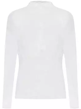 Топ Issey Miyake с эффектом складок, нейтральный