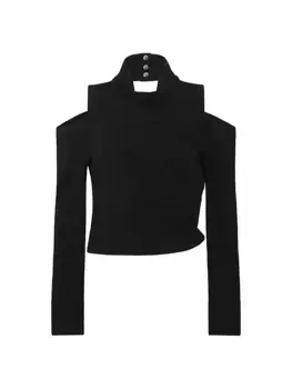 Топ Iwa с высоким воротником Iro, черный