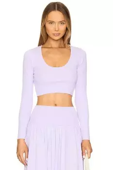 Топ из акации с круглым вырезом Zimmermann, сиреневый