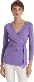 Топ из эластичного джерси LAUREN Ralph Lauren, цвет Wisteria