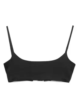 Топ из эластичного шелка Danam, черный