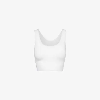 Топ из эластичной ткани Wundermost Nulu с круглым вырезом Lululemon, белый