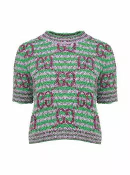 Топ из букле с монограммой Gucci