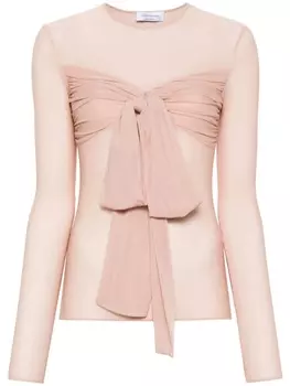 Топ из джерси Blumarine, бежевый