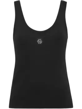 Топ из джерси Philipp Plein, черный