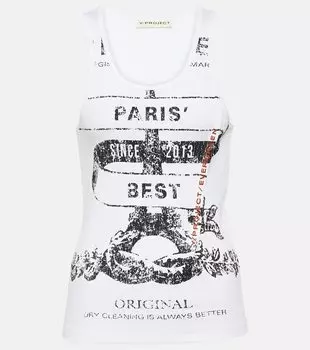 Топ из хлопка Evergreen Paris' Best Y/Project, белый