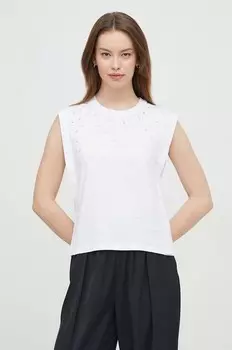 Топ из хлопка HEA Pepe Jeans, белый