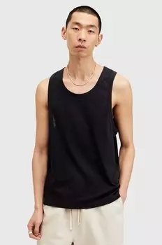 Топ из хлопка KENDRICK VEST AllSaints, черный