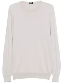 Топ из хлопка Kiton, серый