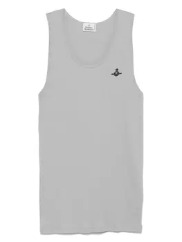 Топ из хлопка в рубчик Vivienne Westwood, серый