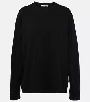 Топ из хлопкового джерси Ciles R The Row, черный