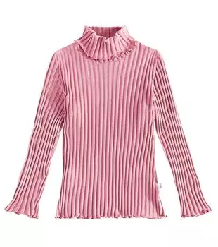 Топ из хлопкового джерси ребристой вязки Il Gufo, розовый