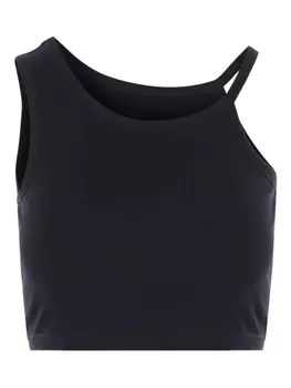 Топ из хлопкового джерси Y's, черный