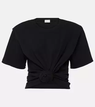 Топ из хлопковой смеси Magda Butrym, черный