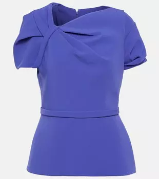 Топ из крепа Cassiopeia SAFIYAA, синий